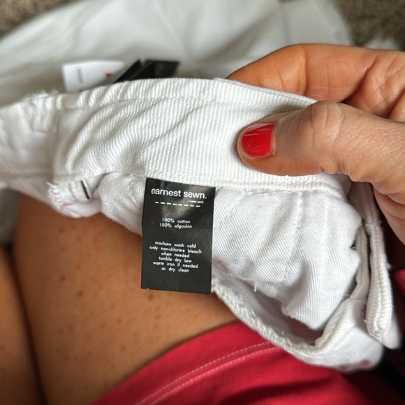 Earnest Sewn white shorts NWT size 31 - Picture 8 of 8